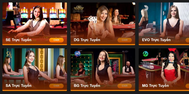 Trò chơi thú vị tại casino 8kbet